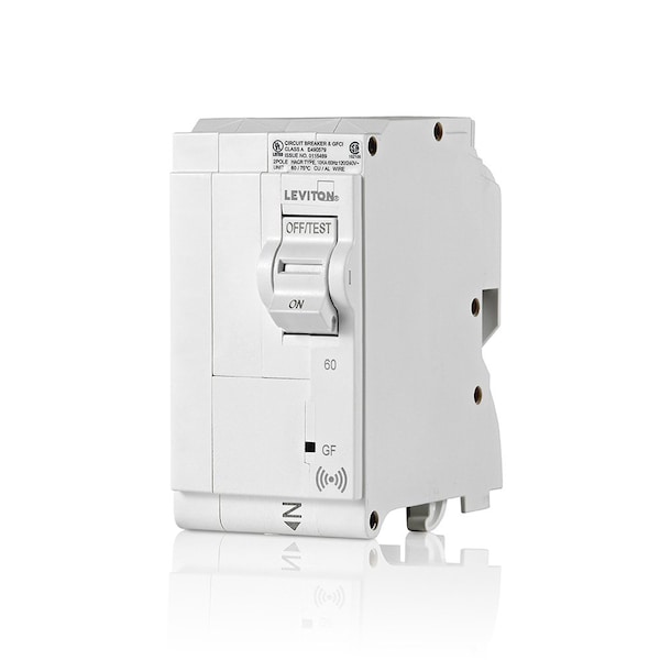 Leviton Circuit Breaker, 60A, 2 Pole, 120/240V AC, 10kA - LB260-GS