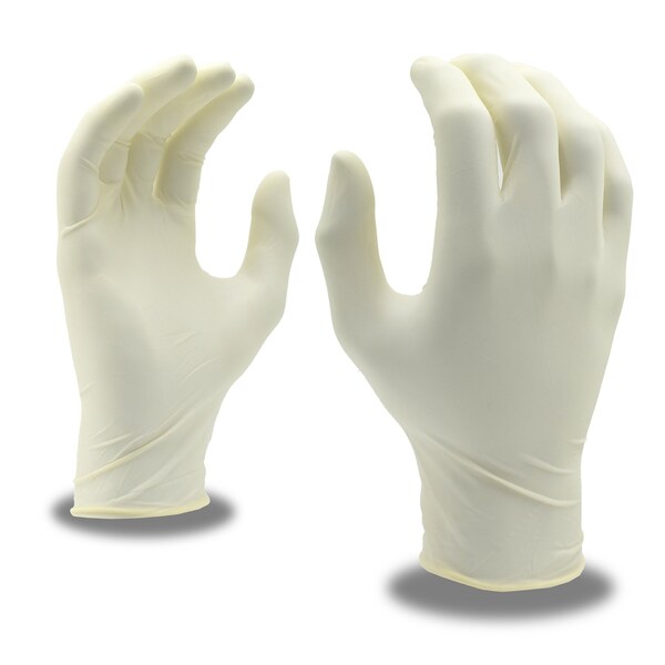 Cordova Cordova Silver, Guantes Desechables de Látex, 4.5 mil en la Palma, Látex, Sin Polvo, Talla S, Paquete de 12, Blanco - 4015S
