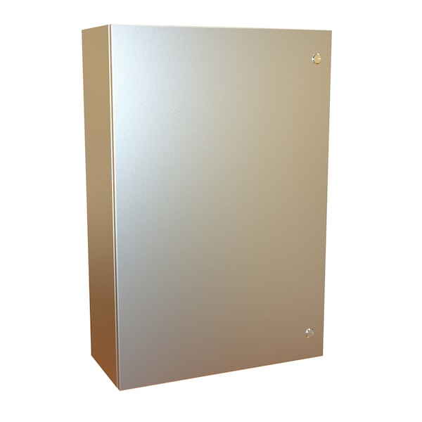 Hammond 304 Stainless Steel Electrical Enclosures, 36 in H, 10 in D, 24 in W, NEMA 4X, Hinged - EN4SD362410SS