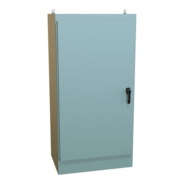 Hammond Steel Electrical Enclosures, 72.06 in H, 24.06 in D, 36.06 in W, NEMA 12, Hinged - 1418Y24