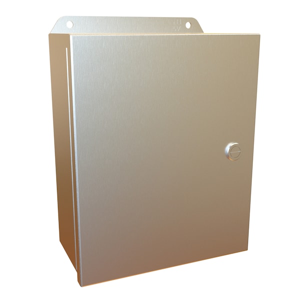 Hammond 316 Stainless Steel Electrical Enclosures, 10 in H, 4 in D, 8 in W, NEMA 4X, Hinged - EJ1084S16