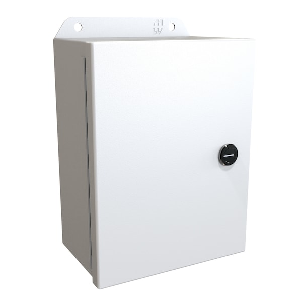 Hammond Steel Electrical Enclosures, 8 in H, 3-1/2 in D, 6 in W, NEMA 4, Hinged - EJ863LG