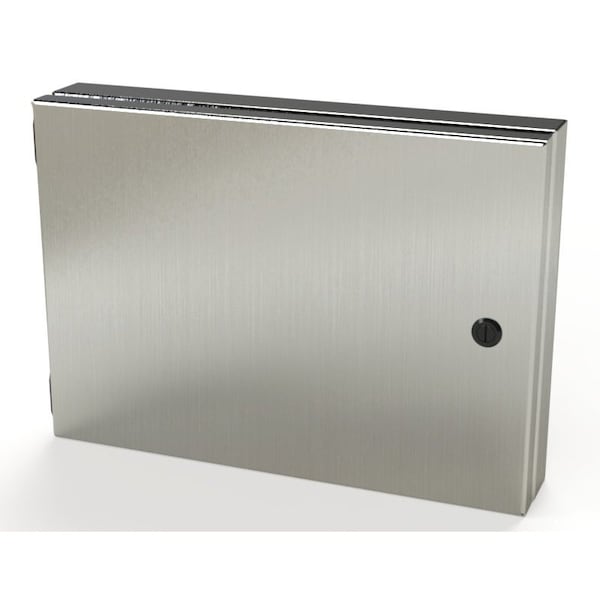 Saginaw Control & Engineering 304 Stainless Steel Electrical Enclosures, 10 in H, 1-1/2 in D, 14 in W, NEMA 3R, 4, 4X, 12, 13 - SCE-HA1014SS