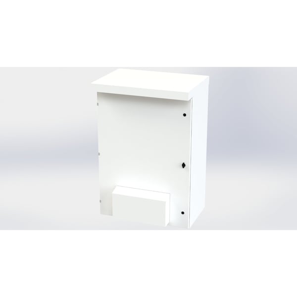 Saginaw Control & Engineering Galvanized Steel Electrical Enclosures, 53 in H, 20 in D, 36 in W, NEMA 3R, Hinged - SCE-53VR3620