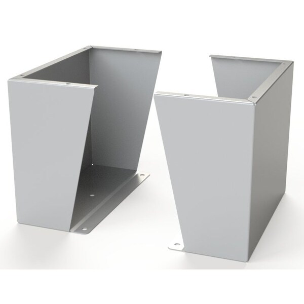 Saginaw Control & Engineering Floor Stand Kit, 15 in. H x 18 in. W x 9.12 in. L, Carbon Steel, 1 PR - SCE-FK1518LG