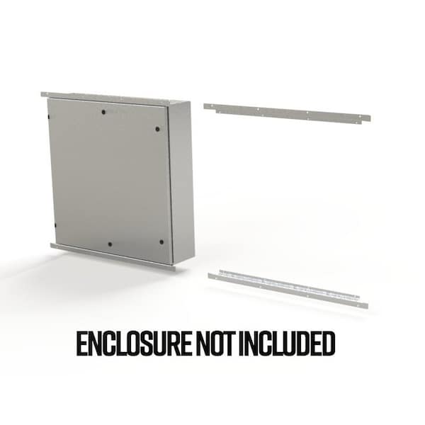 Saginaw Control & Engineering Flush Mount Frame, 2.10 in. H x 39 in. W x 1.08 in. L, 316 Stainless Steel - SCE-ELFM36WSS