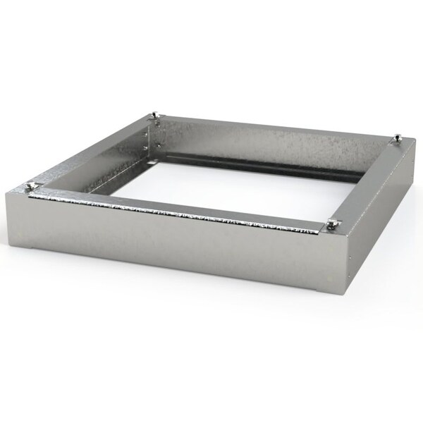 Saginaw Control & Engineering Base - Plinth Bolt Together, 4 in. H x 24-1/4 in. W x 24-1/4 in. L, 304 Stainless Steel - SCE-P2424SSWS