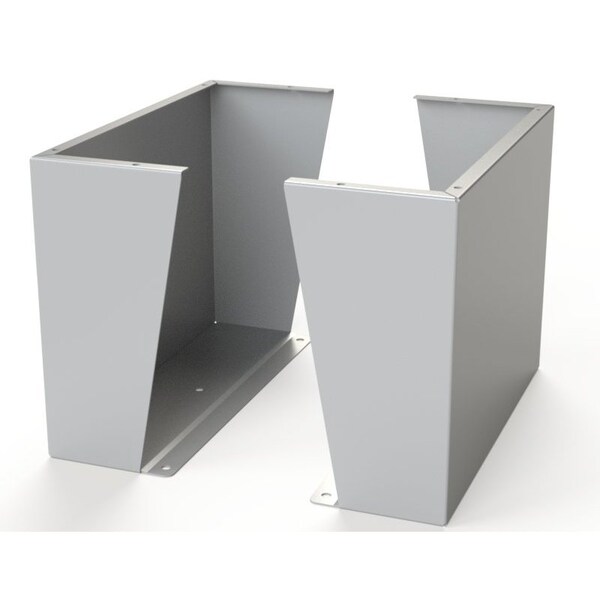 Saginaw Control & Engineering Floor Stand Kit, 18 in. H x 24 in. W x 9.12 in. L, Carbon Steel, 1 PR - SCE-FK1824LG