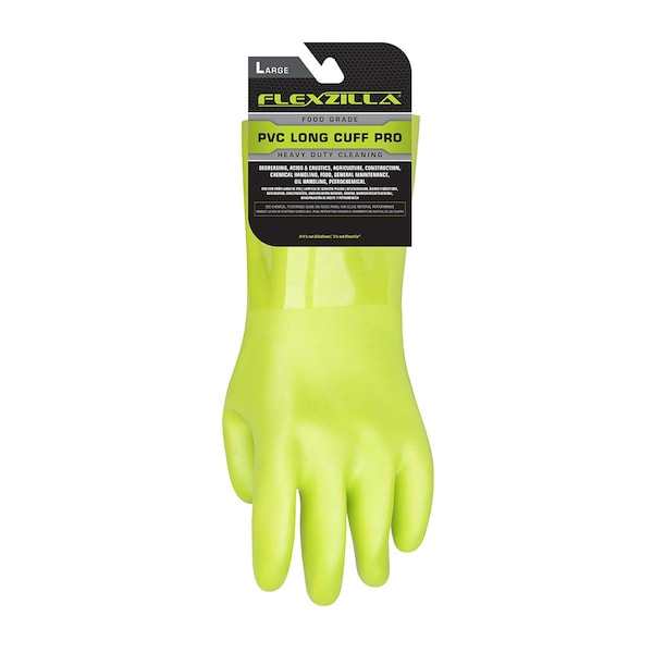 Guantes de limpieza Flexzilla Pro FZP HD con puño largo de PVC L - GC500PL