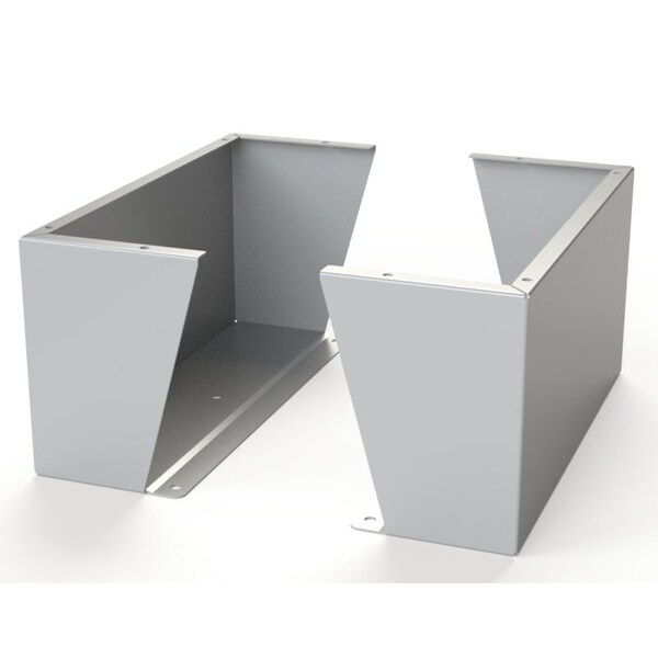 Saginaw Control & Engineering Floor Stand Kit, 12 in. H x 24 in. W x 9.12 in. L, Carbon Steel, 1 PR - SCE-FK1224LG