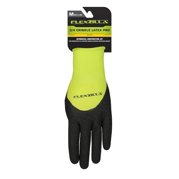 Guantes Flexzilla Pro FZP 3/4 con recubrimiento de látex arrugado en talla XL - GC241PXL