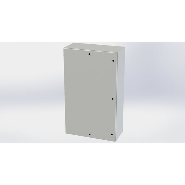 Saginaw Control & Engineering Carbon Steel Electrical Enclosures, 60 in H, 16 in D, 36 in W, NEMA 3R, 4, 12, 13, Hinged - SCE-60EL3616LPLG