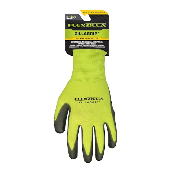Flexzilla FZ Gloves ZillaGrip Polyurethane Dip L 2Pk - GC300L-2X

Guantes Flexzilla FZ con recubrimiento de poliuretano ZillaGrip, tamaño L, paquete de 2 - GC300L-2X