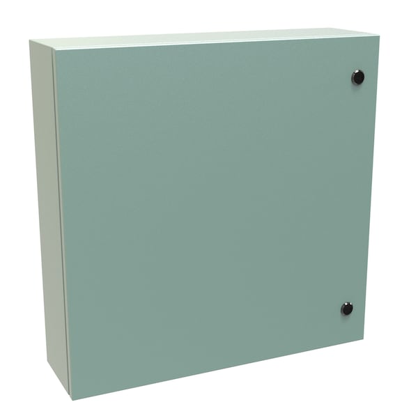 Hammond Steel Electrical Enclosures, 24 in H, 6 in D, 24 in W, NEMA 4, Hinged - EN4SD24246GY