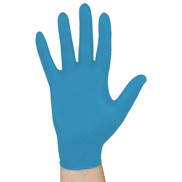 Guantes desechables Boss West Chester, M, de nitrilo, sin polvo, color azul - 2917-M