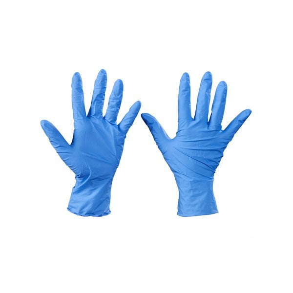Guantes desechables de nitrilo preferidos Bsc, nitrilo, XL, paquete de 100, azules - BUY00441479