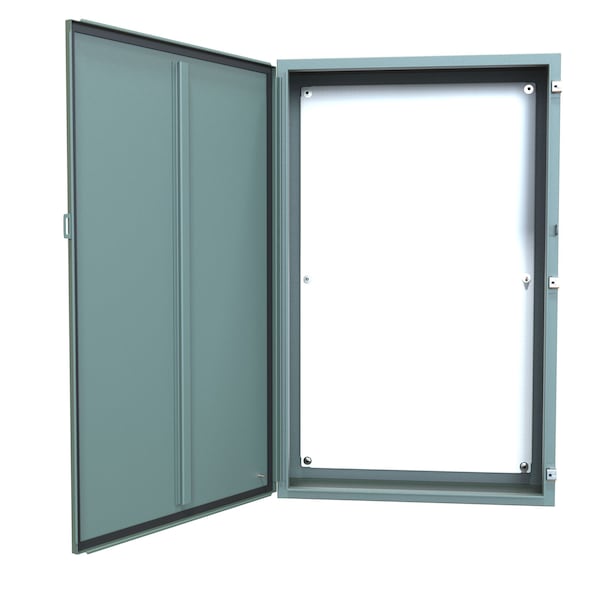 Hammond Steel Electrical Enclosures, 48 in H, 10 in D, 30 in W, NEMA 12, Hinged - 1418R10