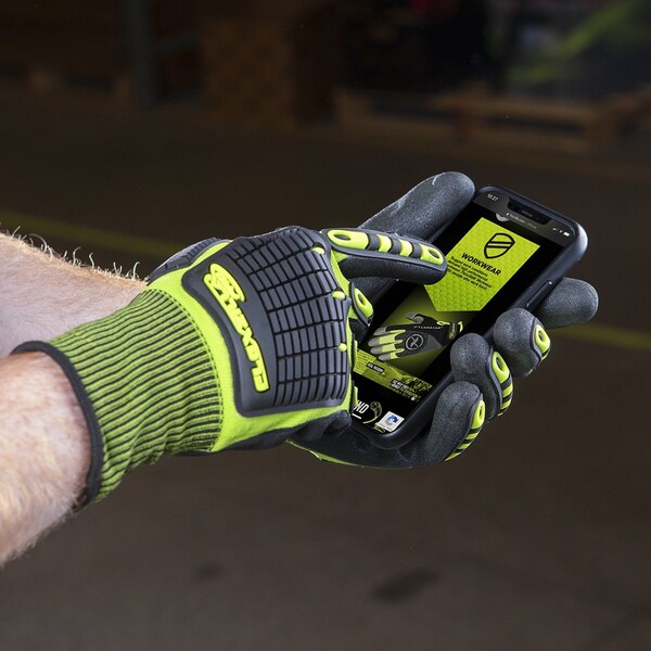 Guantes de impacto con recubrimiento de nitrilo arenoso Flexzilla Pro FZP XL - GC161PXL
