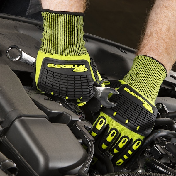 Guantes de impacto con recubrimiento de nitrilo arenoso Flexzilla Pro FZP XL - GC161PXL
