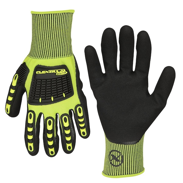 Guantes de impacto con recubrimiento de nitrilo arenoso Flexzilla Pro FZP XL - GC161PXL