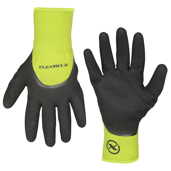 Guantes Flexzilla FZ 3/4 con recubrimiento de nitrilo arenoso para invierno XL - GC180XL