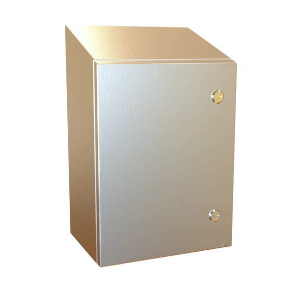 Hammond 304 Stainless Steel Electrical Enclosures, 16 in H, 8 in D, 12 in W, NEMA 4X, Hinged - ST161208SS