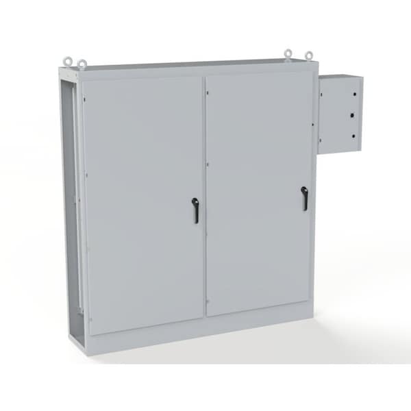 Saginaw Control & Engineering Carbon Steel Electrical Enclosures, 84 in H, 18 in D, 78-3/4 in W, NEMA 3R, 12, 13, Hinged - SCE-84XRR2D18