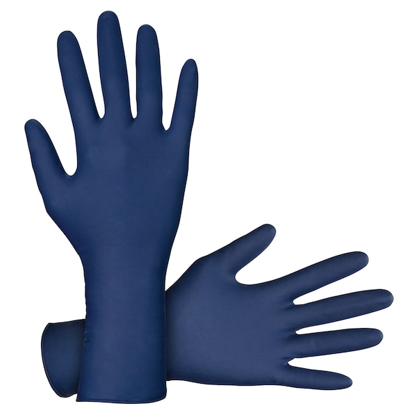 Guantes de látex sin polvo Thickster de Sas Safety, Talla L, Paquete de 10 cajas, 50 guantes por caja, Total de 500 guantes, 500PK - 6603-20.