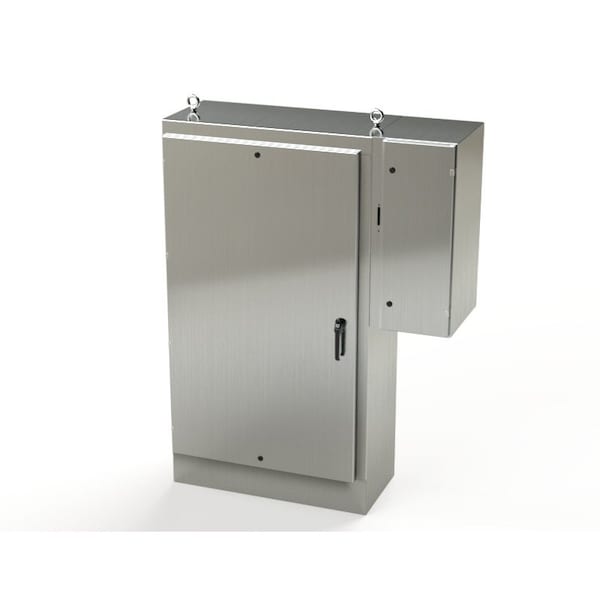 Saginaw Control & Engineering 304 Stainless Steel Electrical Enclosures, 72 in H, 18 in D, 39-1/2 in W, NEMA 3R, 4, 4X, 12, 13 - SCE-72XD4018SS