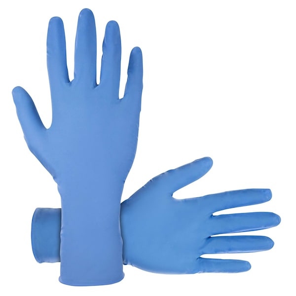 Guante de nitrilo Sas Safety Derma-Max de 8 Mil, tamaño grande, paquete de 10 cajas, 50 guantes por caja, total de 500 guantes, 500PK - 6608-40
