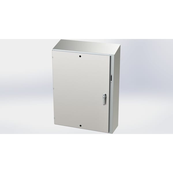 Saginaw Control & Engineering 304 Stainless Steel Electrical Enclosures, 48 in H, 12 in D, 37.38 in W, NEMA 3R, 4, 4X, 12, 13 - SCE-48XEL3712SSST