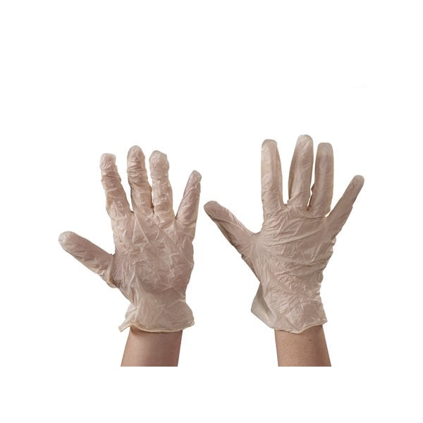 Guantes de Examen de Látex Preferidos Bsc, Palma de 5 mil, Látex, Sin Polvo, L, 100 Paq, Blanco - BUY00711852