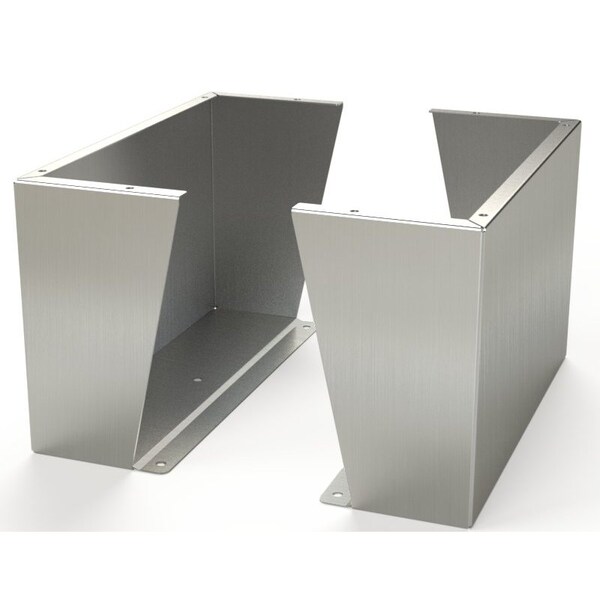 Saginaw Control & Engineering Floor Stand Kit, 15 in. H x 24 in. W x 9.12 in. L, 316 Stainless Steel, 1 PR - SCE-FK1524SS6