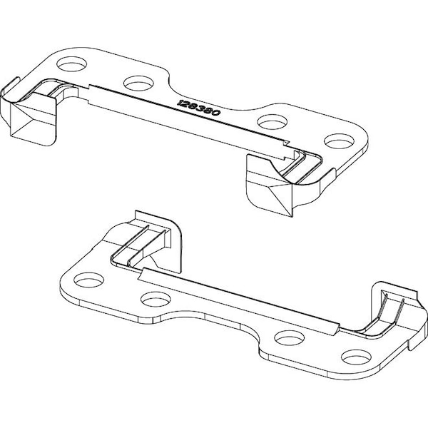 Saginaw Control & Engineering Center Channel Gasket, 6 in. H x 6 in. W x 1 in. L, 2 PK - SCE-128380