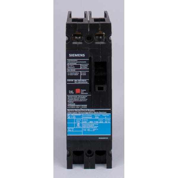 Siemens Molded Case Circuit Breaker, ED2 Series, 40A, 2 Pole, 240V AC, 10kA at 240V AC - ED22B040