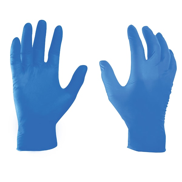 Guantes de seguridad Ge, 6 mil Palm, Nitrilo, sin polvo, S, Azul - GG610S