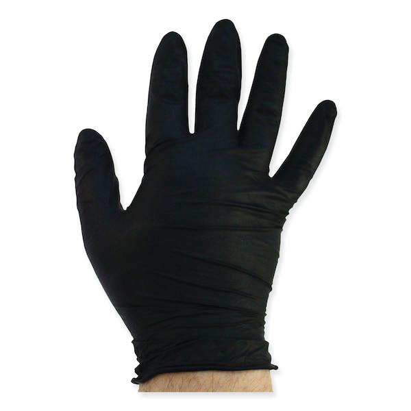 Safety Zone ProGuard, Guantes Desechables de Nitrilo, Nitrilo, L, 1000 Pzas, Negro - GNPR-LG-BK