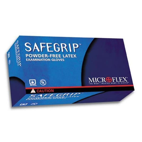 Ansell SafeGrip, Guantes de examen de látex, Látex, XL, Azul - MI98912
