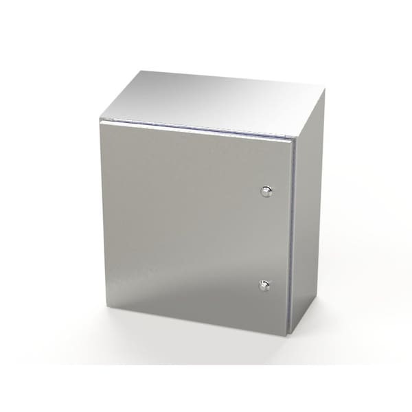 Saginaw Control & Engineering 304 Stainless Steel Electrical Enclosures, 20 in H, 10 in D, 20 in W, NEMA 3R, 4, 4X, 12, 13 - SCE-20K2010SSST