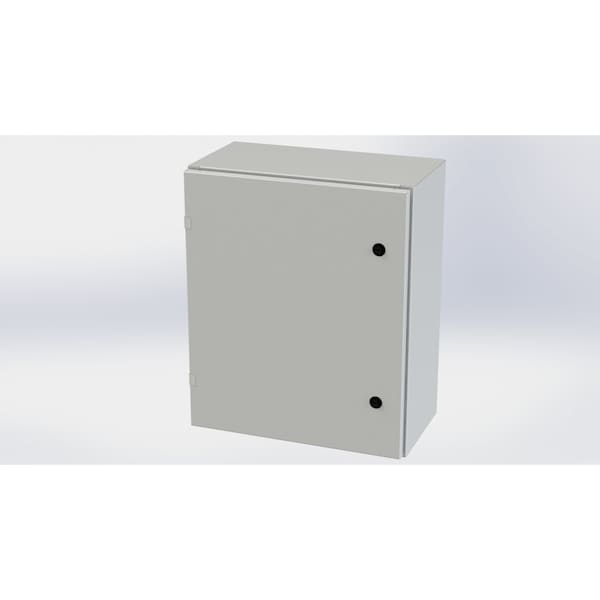 Saginaw Control & Engineering Carbon Steel Electrical Enclosures, 24 in H, 10 in D, 20 in W, NEMA 3R, 4, 12, 13, Hinged - SCE-24EL2010LPLG