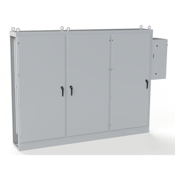 Saginaw Control & Engineering Carbon Steel Electrical Enclosures, 90 in H, 18 in D, 118 in W, NEMA 3R, 12, 13, Hinged - SCE-90XDR3D18