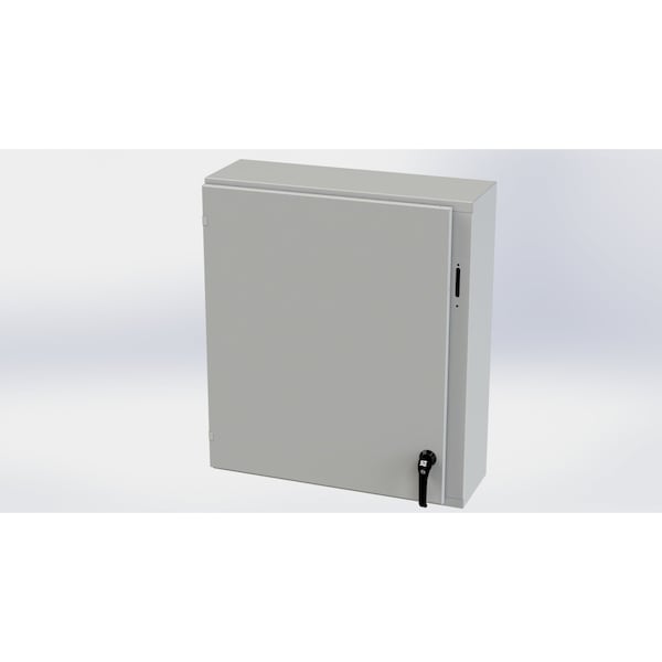 Saginaw Control & Engineering Carbon Steel Electrical Enclosures, 36 in H, 10 in D, 31.38 in W, NEMA 3R, 4, 12, 13, Hinged - SCE-36XEL3110LPLG