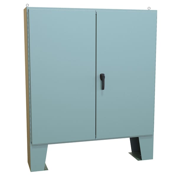Hammond Steel Electrical Enclosures, 60.13 in H, 12.69 in D, 60.06 in W, NEMA 12, Hinged - 1422D12F