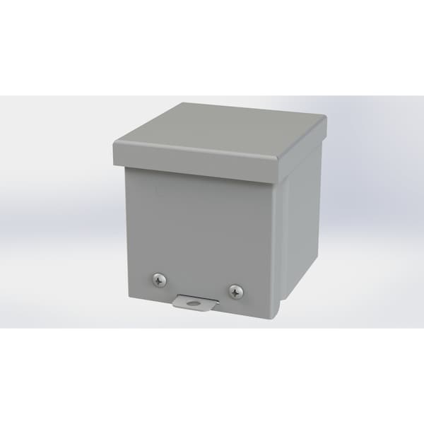 Saginaw Control & Engineering Galvanized Steel Electrical Enclosures, 4 in H, 4 in D, 4 in W, NEMA 3R, Screw On - SCE-4R44
