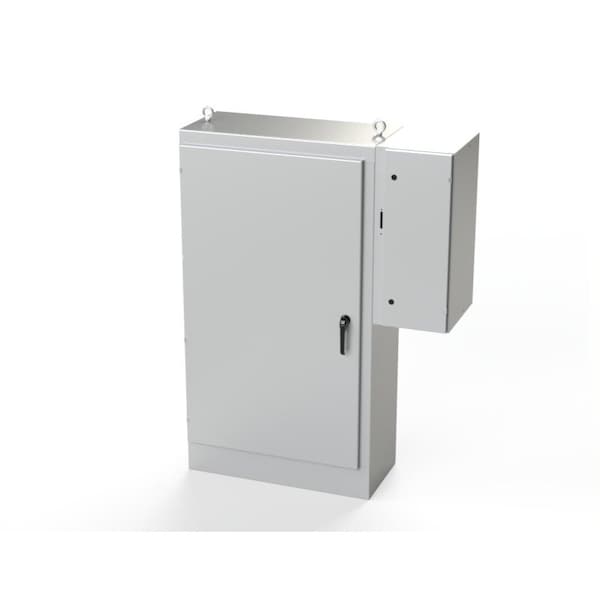Saginaw Control & Engineering Carbon Steel Electrical Enclosures, 72 in H, 18 in D, 39-1/2 in W, NEMA 3R, 4, 12, 13, Hinged - SCE-72XD4018