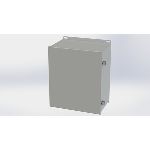 Saginaw Control & Engineering Carbon Steel Electrical Enclosures, 14.13 in H, 8 in D, 12 in W, NEMA 3R, 4, 12, 13, Hinged - SCE-14128CHNF