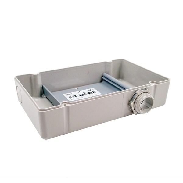 Functional Devices Plastic NEMA1 enclosure 4.28 x 7 x 2 grey lid w/4 in. mounting track - PE6010-GY