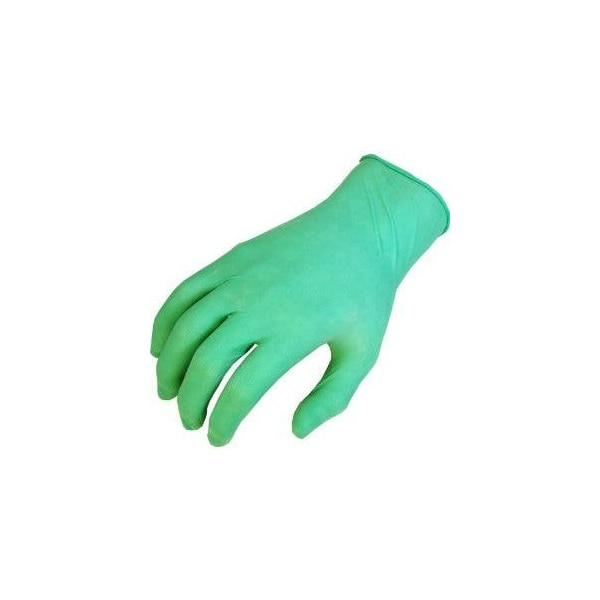 Guantes desechables Showa, de látex, L, 100 paq, verde - 1005L