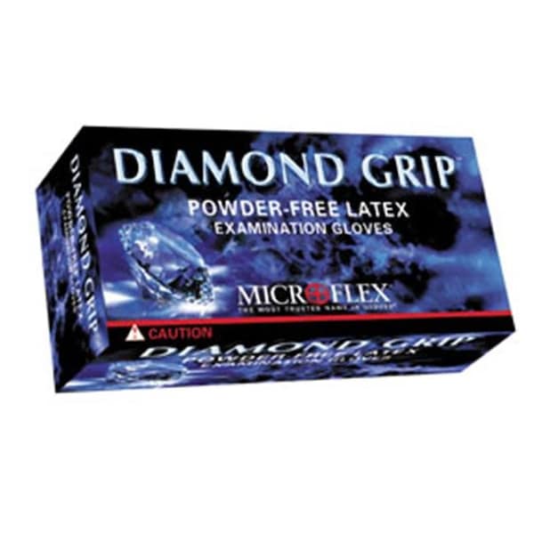 Ansell Diamond Grip, Guantes Desechables de Látex, Látex, XL, Paquete de 100, Beige - MFX-MF300XL
