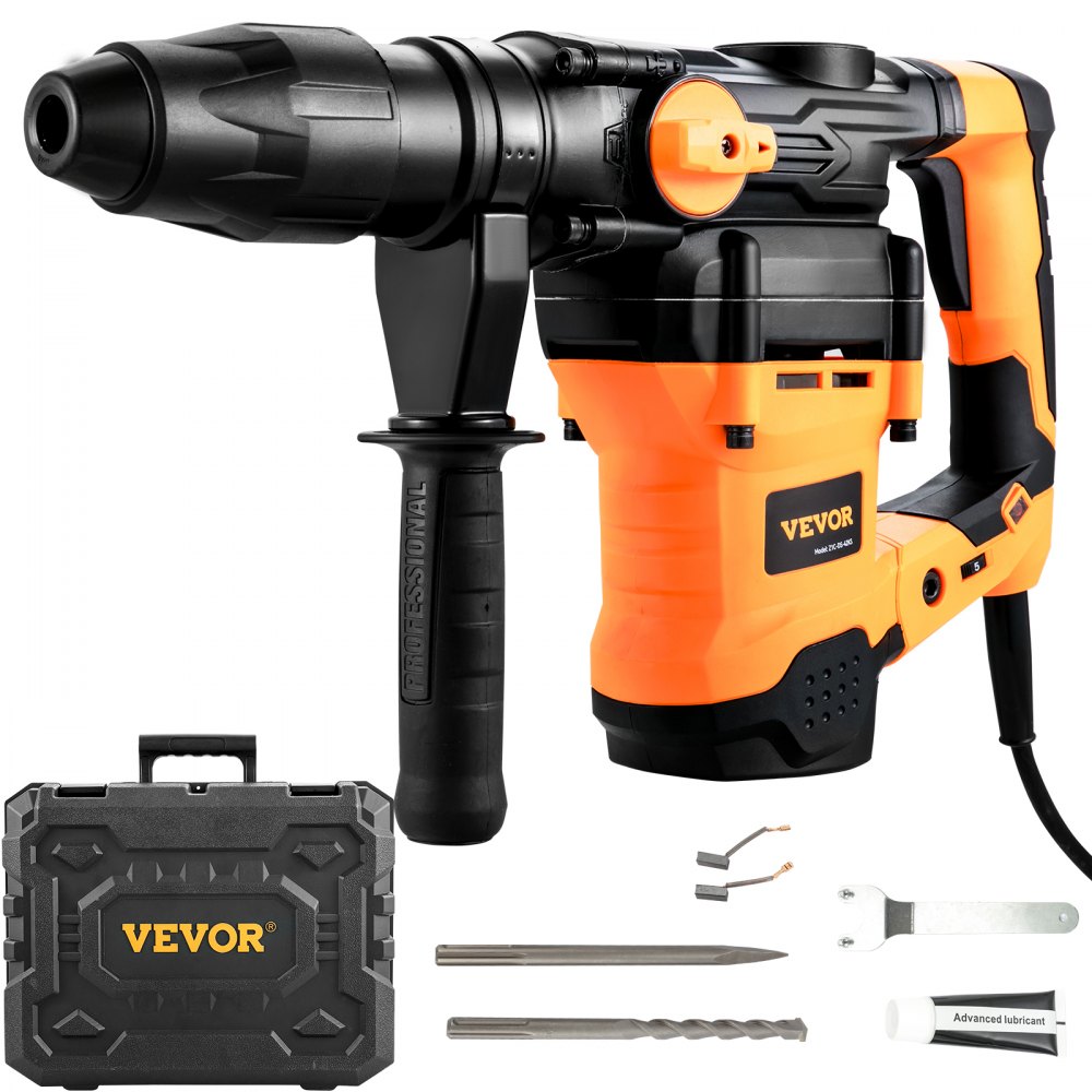 VEVOR Rotary Hammer Drill Corded Drills 1-9/16" 3 Modes SDS-MAX Chipping Hammers - YSDCZXMSMC40MC1ZJV1